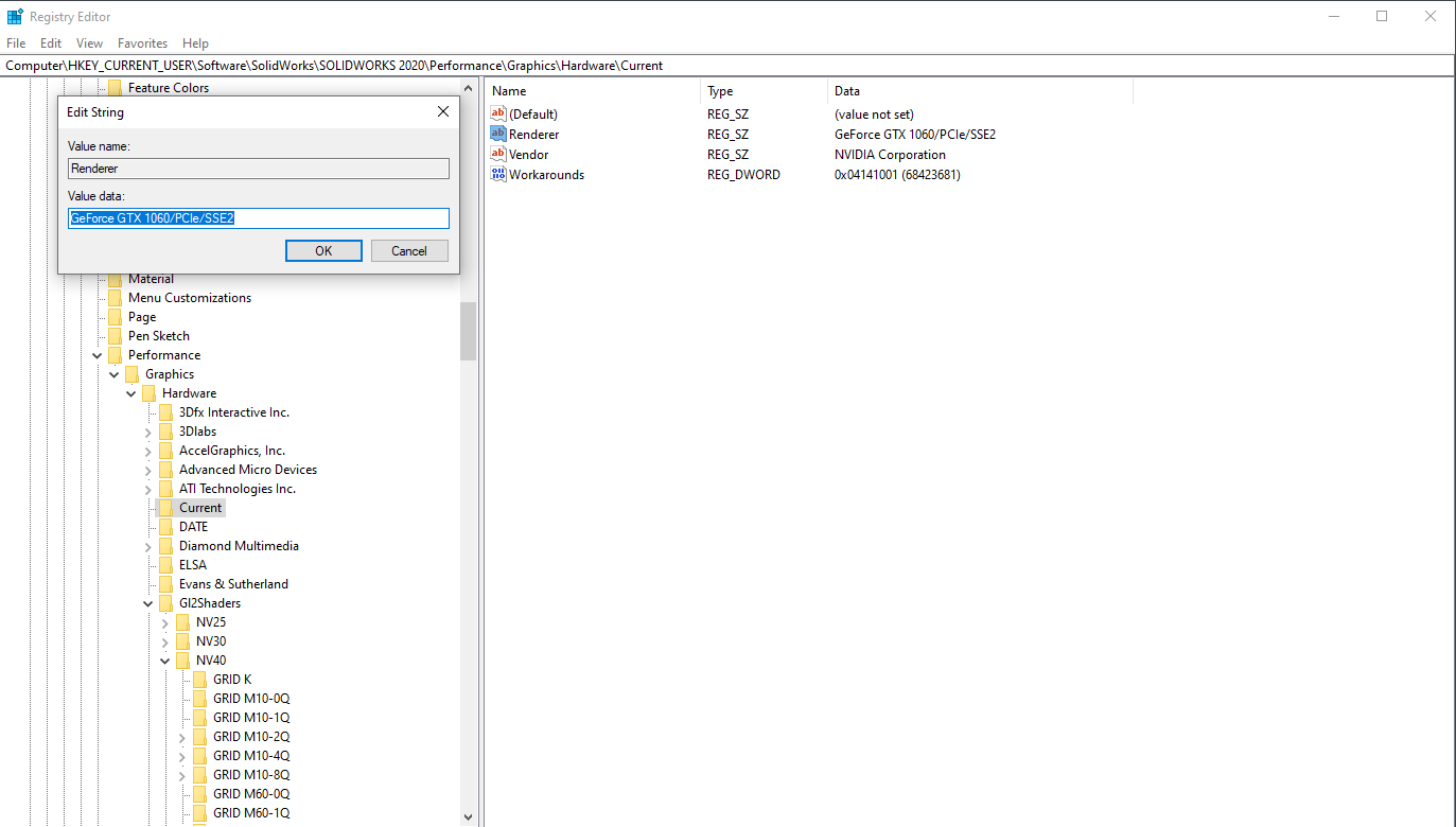 Solidworks Realview Registry Mod